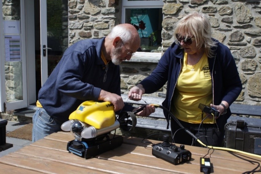 The ROV being assembled